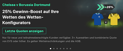 bet365 gewinn boost chelsea bvb