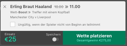 bet365 Boost Haaland