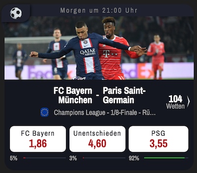 winamax bayern-psg quoten