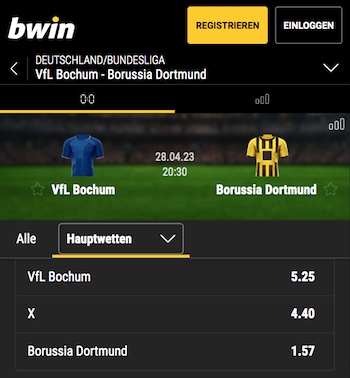 bochum bvb bwin quoten