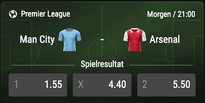 bwin quoten manchester city arsenal