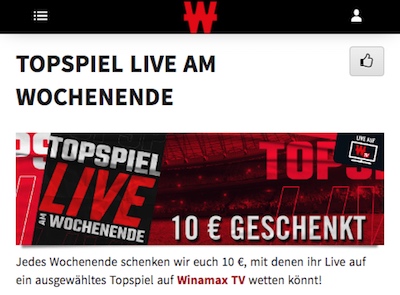 winamax topspiel gratiswette