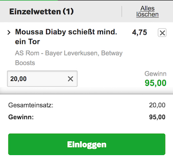 betway boost rom-leverkusen