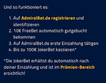 AGB für die Admiralbet Freebet