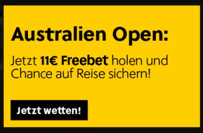 11 € Gratiswette Australien Open 2024