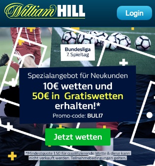 William Hill Gratiswette BuLi