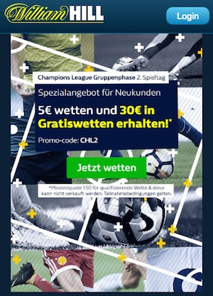 William Hill CL Bonus