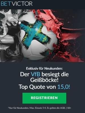 BetVictor Top Quote Neukundenbonus BuLi
