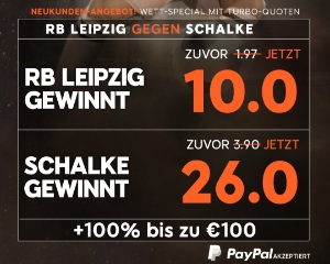 888sport Quotenboost Leipzig Schalke Bonus Mobil