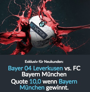 BetVictor Quotenboost Leverkusen Bayern DFB Pokal