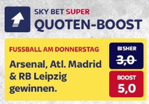 Der Sky Bet Quotenboost für die Europa League