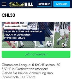 William Hill Freebet