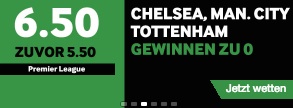 Betway erhöhte Quote für Premier League Kombi
