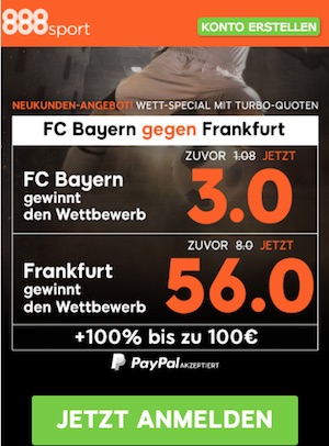 DFB Pokal-Finale 888sport Quotenboost