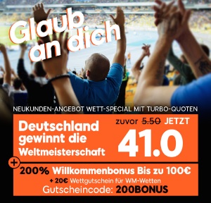 888sport Quotenboost Deutschland wird Weltmeister