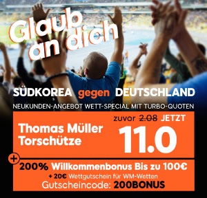 888sport Müller trifft gegen KOR Quotenboost