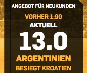 Betfair Boost Argentinien besiegt Kroatien