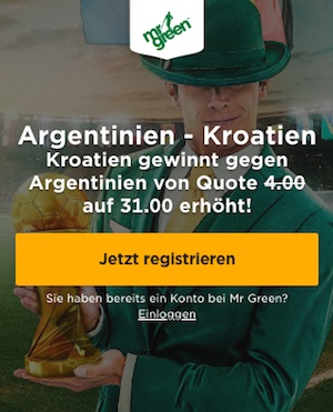 Mr Green Quoten Boost