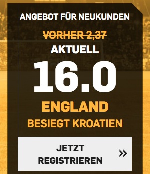 Betfair Boost England vs. Kroatien