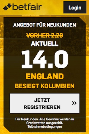 England Sieg Quoten