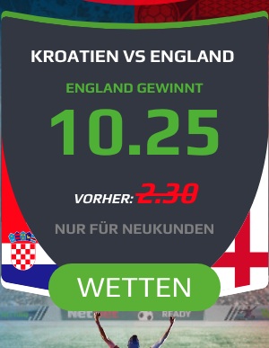 Netbet Boost England besiegt Kroatien