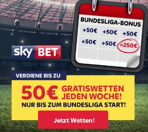 Sky Bet Bundesliga Gratiswette