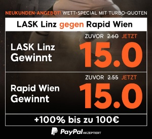 888sport Quotenboost Lask Rapid