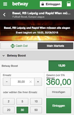 Betway Boost EL