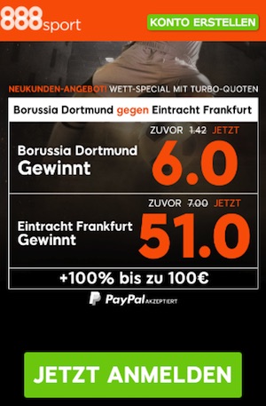 888sport Quotenboost BVB-SGE