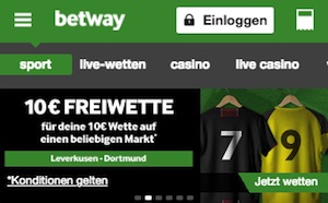 Betway Gratiswette Leverkusen - Dortmund