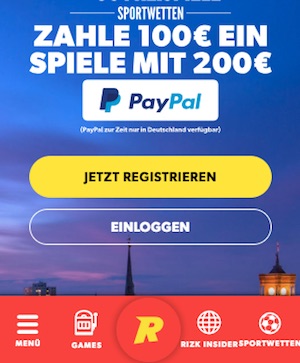 Rizk Bonus Wetten