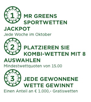 Mr. Green Freiwette 1.000 Euro