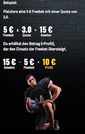 XTip NFL Freebet Beispiel