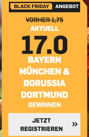Betfair Black Friday Wette