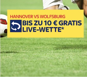 Skybet Live Gratiswette zu Hannover 96 - VfL Wolfsburg