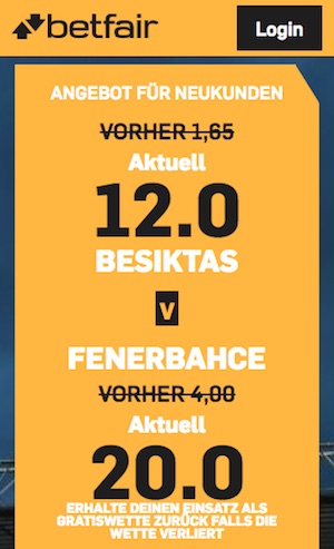 betfair boost besiktas - fenerbahce, 25.02.19