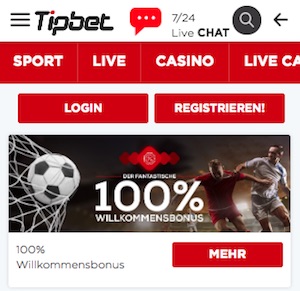 tipbet neukundenbonus 100% bis 100 euro
