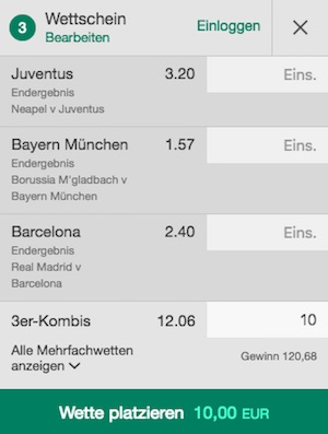 bet365 wettschein juve bayern barca