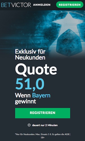 betvictor enhanced odds bayern - liverpool, 13.03.19