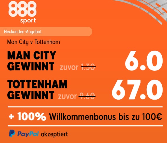 City Tottenham Boost 888sport