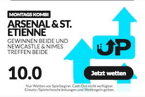 moplay boost arsenal & st. etienne sieg, 01.04.19