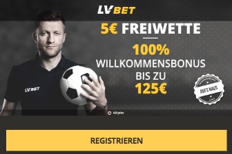 LVbet Freebet 5 Euro