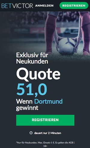 betvictor boost bvb, 18.5.19