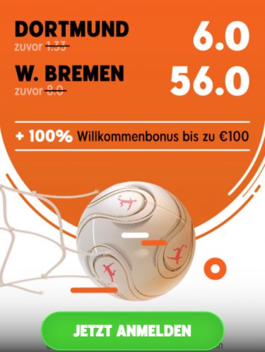 888Sport Quoten Boost Dortmund
