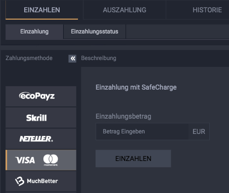 betget einzahlung mobil